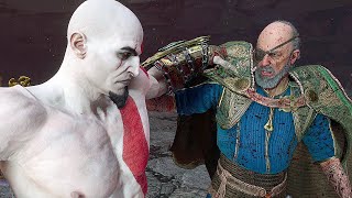 Young Kratos Vs Odin Fight Scene 4K - God Of War Ragnarok