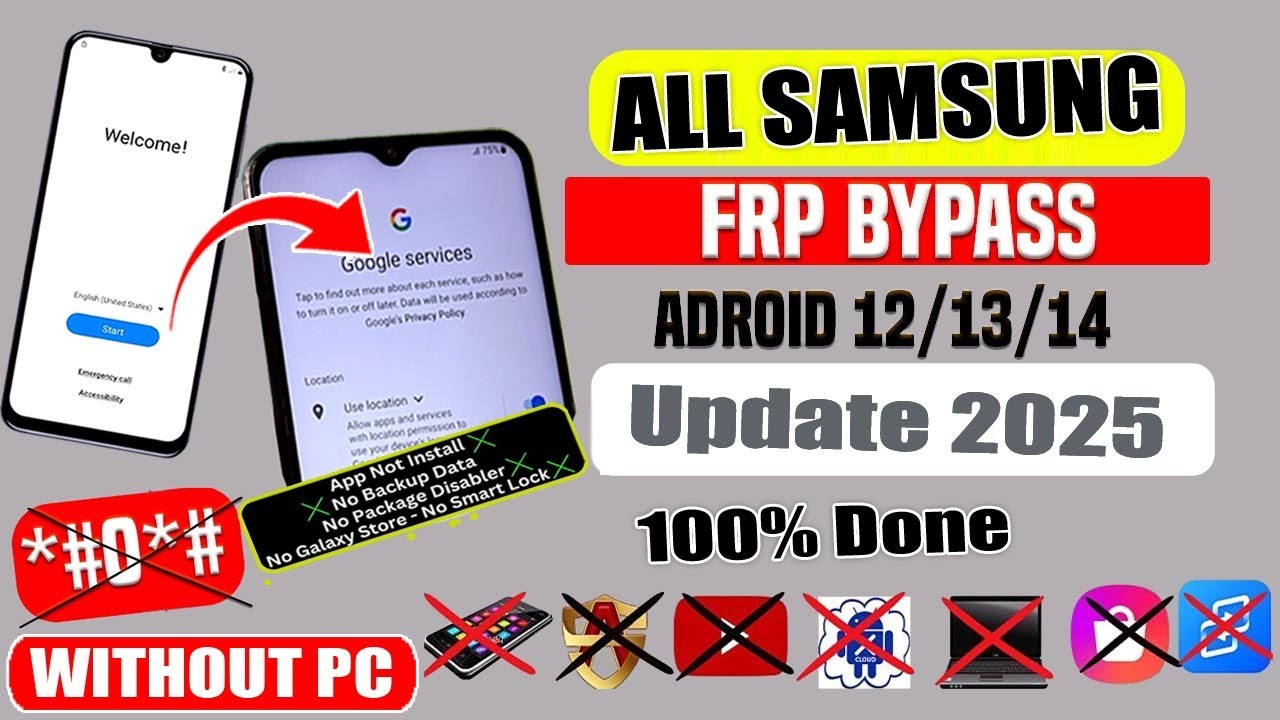 All Samsung FRP Bypass 2025 (100% DONE)FRP Unlock All Samsung FRP Bypass 2025 (100% DONE)FRP Unlock