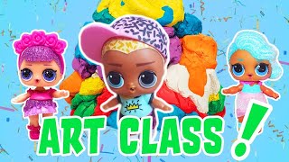 Lol Surprise Dolls Art Cl With Scribbles, Sugar Queen, And Splash Queen Lol Dolls Families