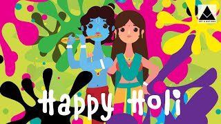 Happy Holi wishes 2020 | Holi whatsapp status | Holi Special Video | Radha Krishna playing Holi