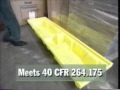 4 Drum Inline Poly Spillpallet Long Version by ENPAC