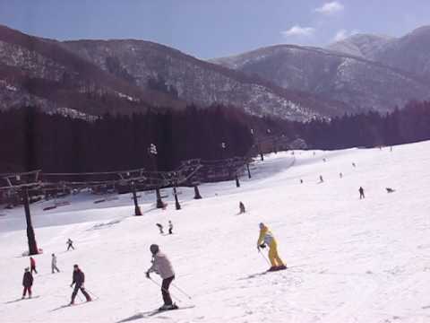 野沢温泉スキー場　2010年3月14日　長坂ゴンドラ前