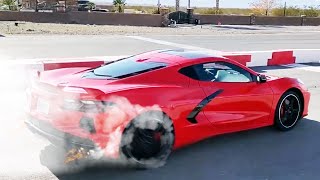 Best C8 Mid Engine Corvette 0-60 Acceleration Mph Launch Control Compilation