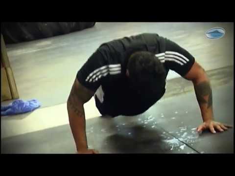 Blues pre-season training at Ludus Magnus Gym