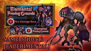 Ffrk Elemental Proving Grounds - Fire Cell Strength Error