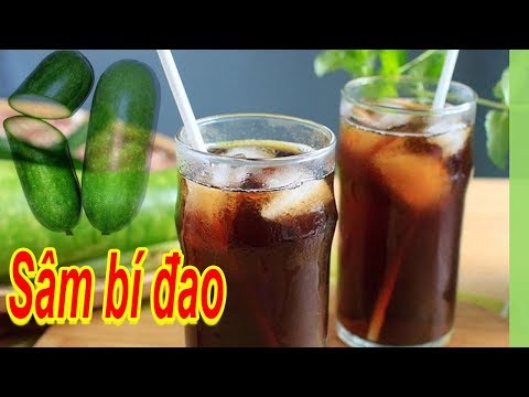 Cach lam - Nước sâm bí đao rất đơn giản, nghĩ khó, xem xong ai cũng làm được.
