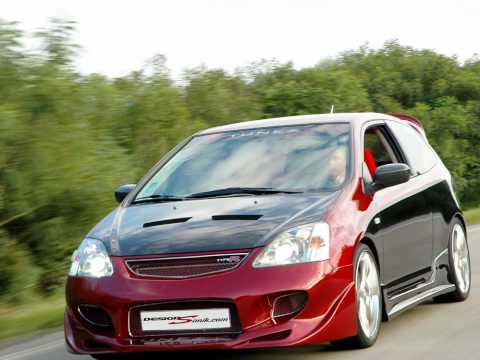 Complete tuning bodykit Honda Civic 7 generation by DesignSimikcom Front 