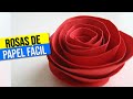 Como hacer rosas de papel {FACIL} // Decoracion para regalo