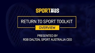 Return to Sport Toolkit - Overview