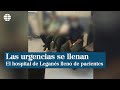 Las urgencias del hospital de Leganés se llenan de pacientes