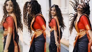 Mallu Serial Actress Reshma Hot Big S Show In Tight Blouse Hot Navel Side Hot Mallu