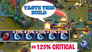 BALMOND DANGEROUS BUILD | 125% CRITICAL | ALL CRITICAL | MOBILE LEGENDS