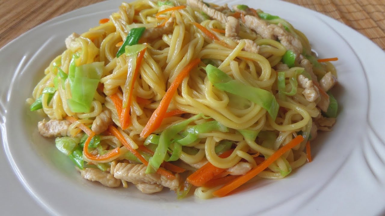 Chicken Chow Mein (Stir Fry Noodles) Reicpe / 雞絲炒麵 - YouTube