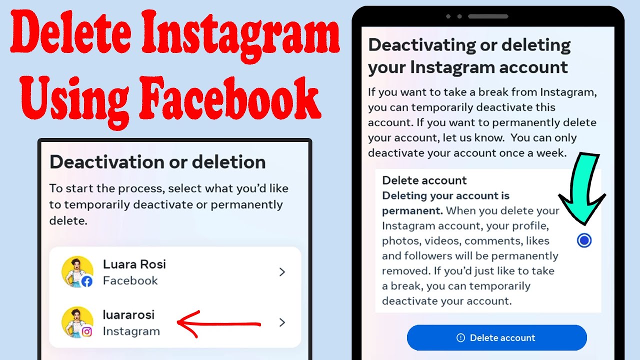 How to delete instagram account 2023 Using Facebook Meta How to delete instagram account 2023 Using Facebook Meta
