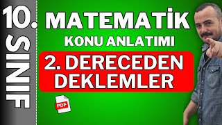 10. Sınıf 2. Dereceden Denklemler 1 Ikinci Dereceden Denklemler 10 Sınıf Pdf