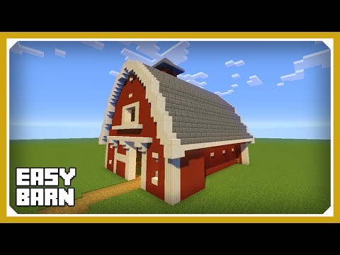 Minecraft: How To Build A Barn House Tutorial (Easy Survival Minecraft House)