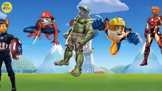 Paw Patrol Transforms Into Superheroes - Finger Family Nursery Rhymes Fun Videos For Kids