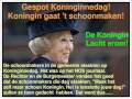 Video Gespot Koninginnedag 2010! Koningin Beatrix aan 't schoonmaken! (Schrobben/Boenen).