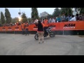 Kiss bike stunt