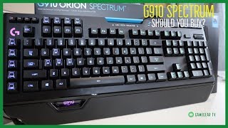 Logitech G910 Orion Spectrum Mechanical Gaming Keyboard Review, How is it? - GameGear TV RGB Romer G