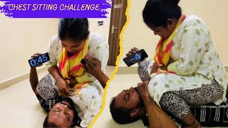 Chest Sitting Challenge In A Funny Way Suraj Reddy Show