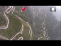 [WATCH]: Thrilling wingsuit race above China rugged landscape