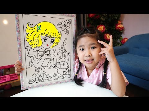 TRÒ CHƠI BÉ BÚN TÔ MÀU CÔNG CHÚA - BÉ BẮP TÔ MÀU SIÊU NHÂN