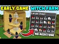 Minecraft - EARLY GAME WITCH FARM - No Redstone (1.20+)