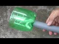 Làm chậu hoa đứng mini tái chế từ chai nhựa | Make a mini flower stand and grow time flower