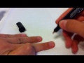 utiliser un crayon blanc pour les ongles