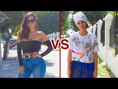MUJER SEXY por iPhone X vs. CHICA NECESITADA por comida (Experimento Social)