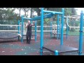 Me swinging then a back tuck