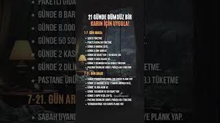 21 Günde Dümdüz Bir Karın İçin Uygula..