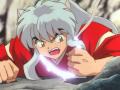 Inu mira a Kagome Bañarse