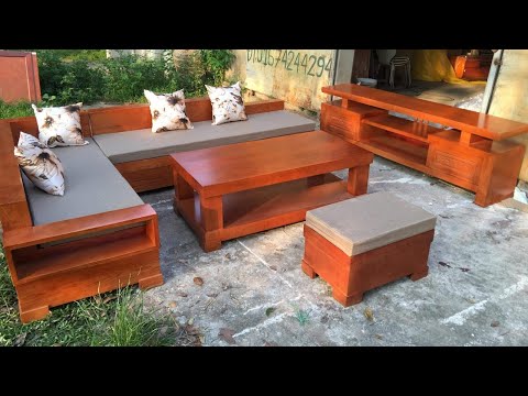 Mẫu bàn ghế gỗ phòng khách hiện đại | Mẫu bàn ghế đẹp