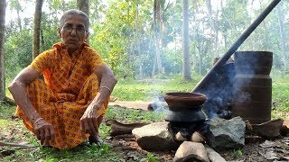 Primitive Technology Cooking - Making Healthy Rice in my Village by Grandma