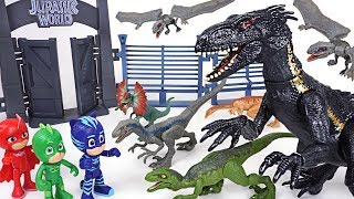 Jurassic World 2 Fallen Kingdom's dinosaur Indoraptor appeared! PJ Masks! Transform! - DuDuPopTOY