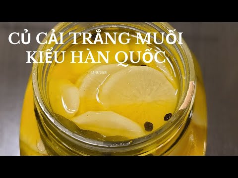 Cách Làm Củ Cải Trắng Muối Kiểu Hàn Quốc