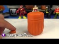 Play-Doh Make TrashCans with Batman Robin Flash and Wonder Woman by HobbyKidsTV