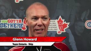 2012 Tim Hortons Brier Draw 1 Media Scrum