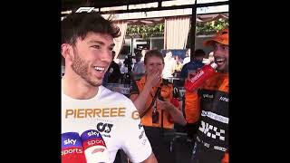 Daniel Ricciardo Yelling Pierre Gasly Compilation