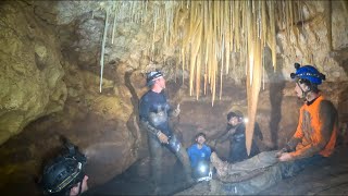 Pumping Water Out Of Cave Reveals Never Before Seen Rare Sight