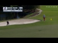 Ian Poulter holes bunker shot to tie lead at Franklin Templeton