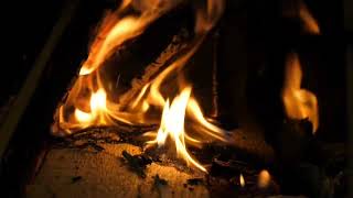 şömine ateşi - sıcak  - alev - fireplace - fire - odun ateşi - yanan soba - rela