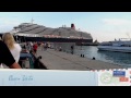 Queen Victoria ship leaving Yalta, Ukraine