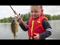 Funny Boy Fishing - Catches His First FISH!