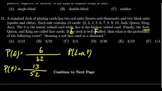 Math 1030, Exam 4 - Question 9 (Probability of Event)