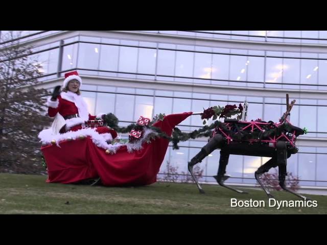Robotic ‘Dogs’ Pull Santa’s Sleigh - Video