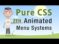 Pure CSS Animated Menu Buttons CSS3 transition HTML5 Tutorial