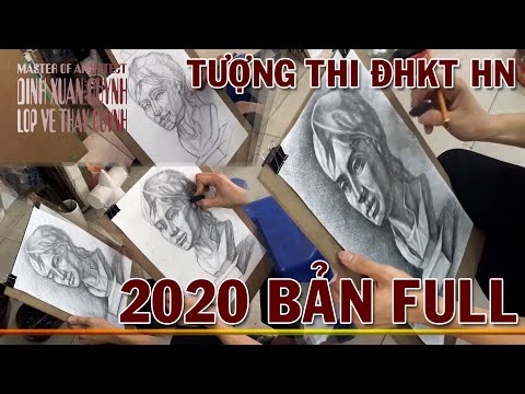 2020 - Vẽ Tượng Thi Đại Học Kiến Trúc Hà Nội 2020 (Drawing Tutorial) Bản Full (vẽ từ ảnh chụp)